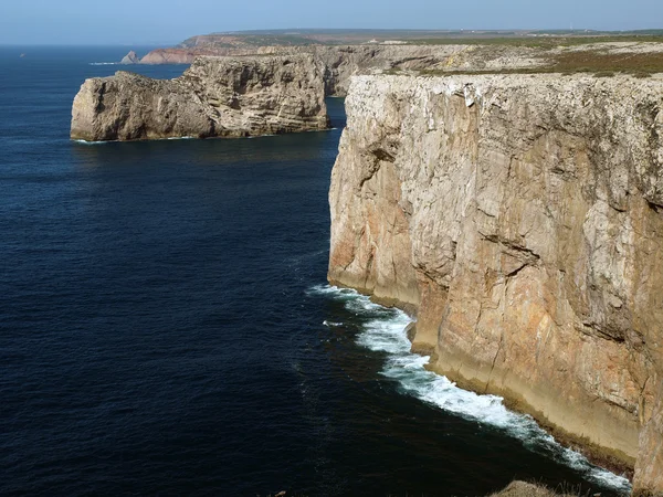 stock image Monumental cliff coast near Cape St Vincent