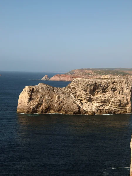 Côte de falaise monumentale près du cap St Vincent — Photo