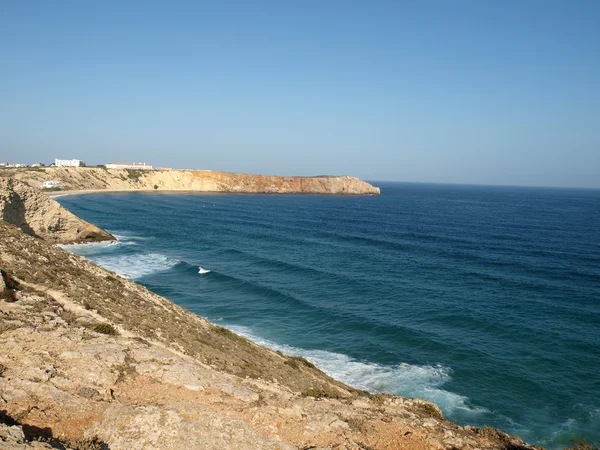 Costa cerca de Sagres Point en Portugal — Foto de Stock