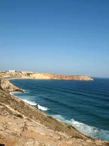 Kust in de buurt van sagres punt in portugal — Stockfoto