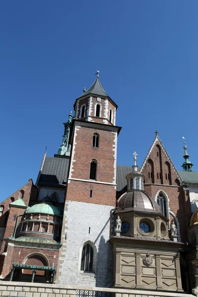 Wawel Hill och Kungliga slottet i Krakow — Stockfoto