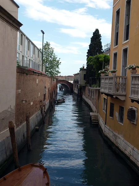 Венеция - тихий и очаровательный район Дорсодуро — стоковое фото