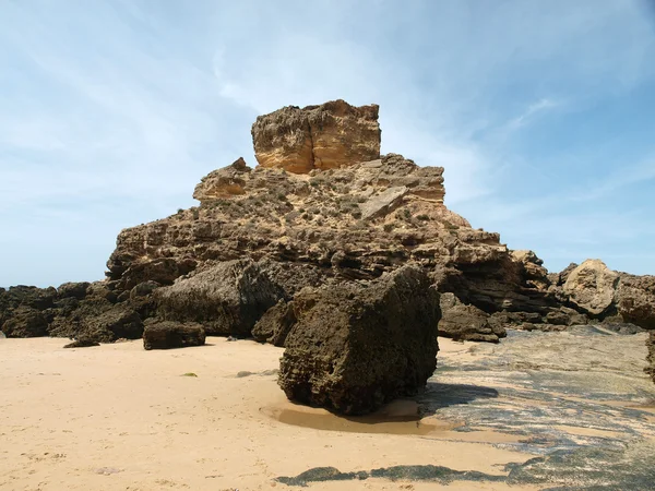 Praia do castelejo, w pobliżu vila do bispo, algarve, Portugalia — Zdjęcie stockowe