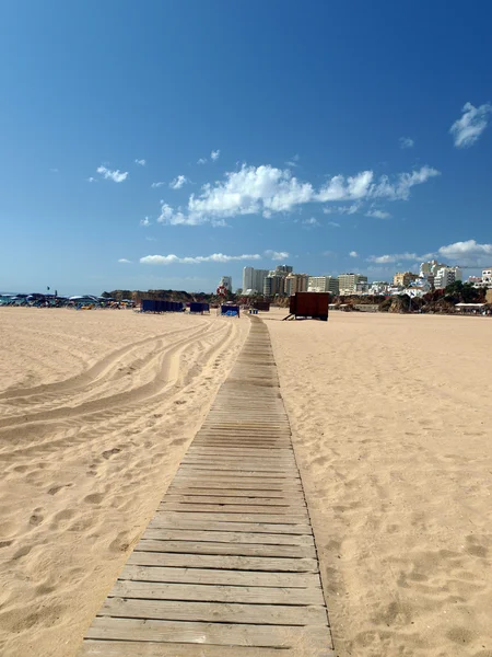 Plaży praia da rocha w portimao, algarve — Zdjęcie stockowe
