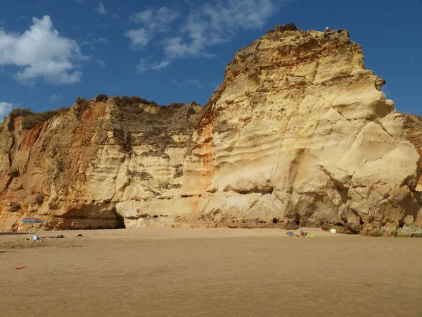 Scogliere rocciose colorate dell'Algarve — Foto Stock
