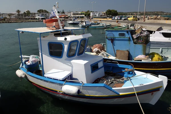 Fishing boats in the harbor of Kos — Stock Photo, Image