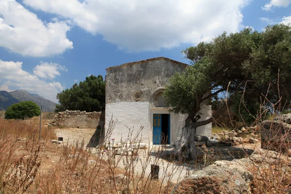 stock image Ruins of the Venetian Castle near Antimachia village