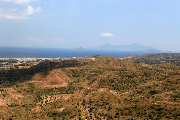 stock image Ruins of the Venetian Castle near Antimachia village