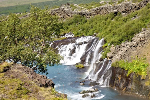 Islandský vodopád — Stock fotografie