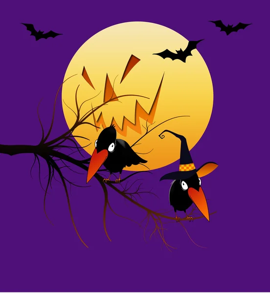 Corvi di Halloween — Foto Stock