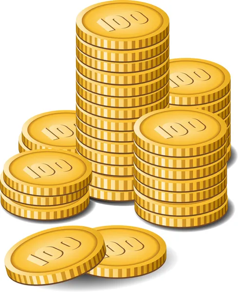 Χρήματα κέρματα — Διανυσματικό Αρχείο