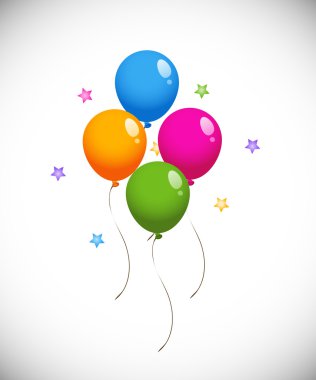 Colorful Balloons clipart