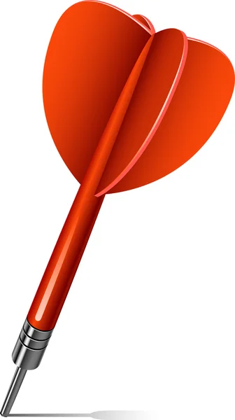 Fléchette rouge — Image vectorielle