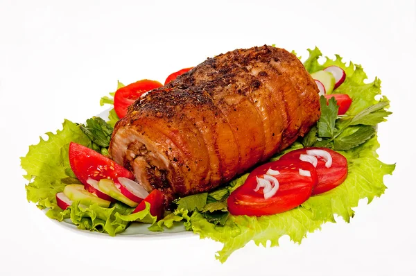 Carne de porco assada Fotos De Bancos De Imagens