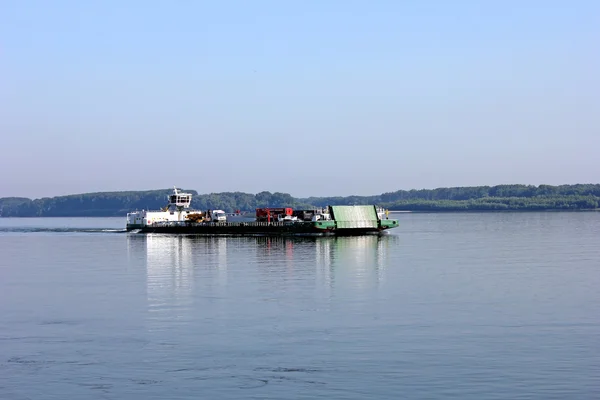 Stock image Barge in Danube rive