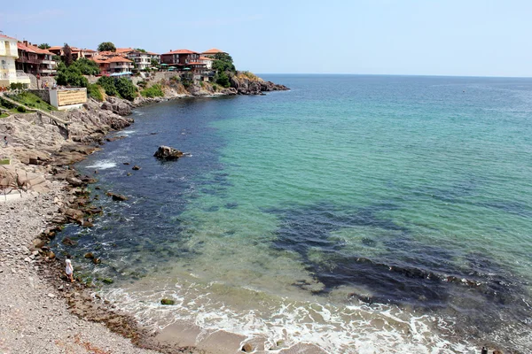 호텔 계단Sozopol beach, a Fekete-tenger bulgáriai — Stock Fotó