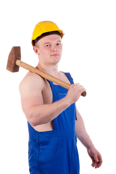Muscular worker — Stock Photo, Image