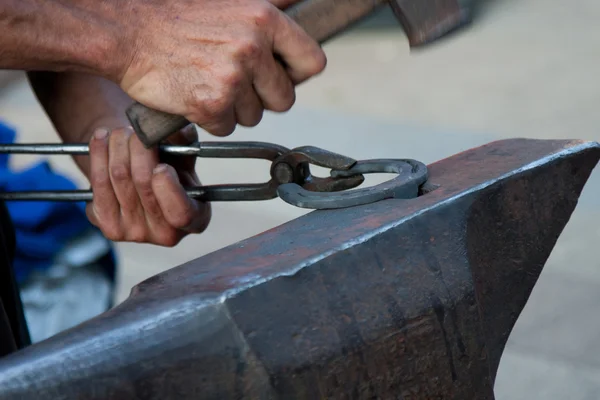 stock image Blacksmith working