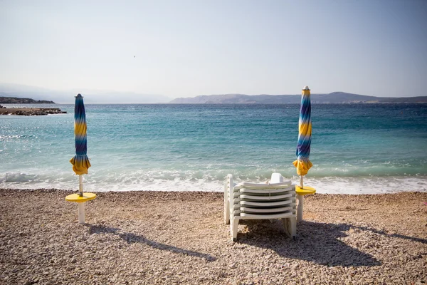 Praia croata — Fotografia de Stock