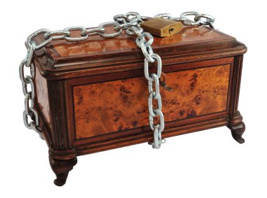 Protected treasure chest clipart