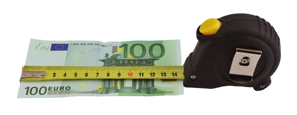 Euro measuring — Stock Photo, Image