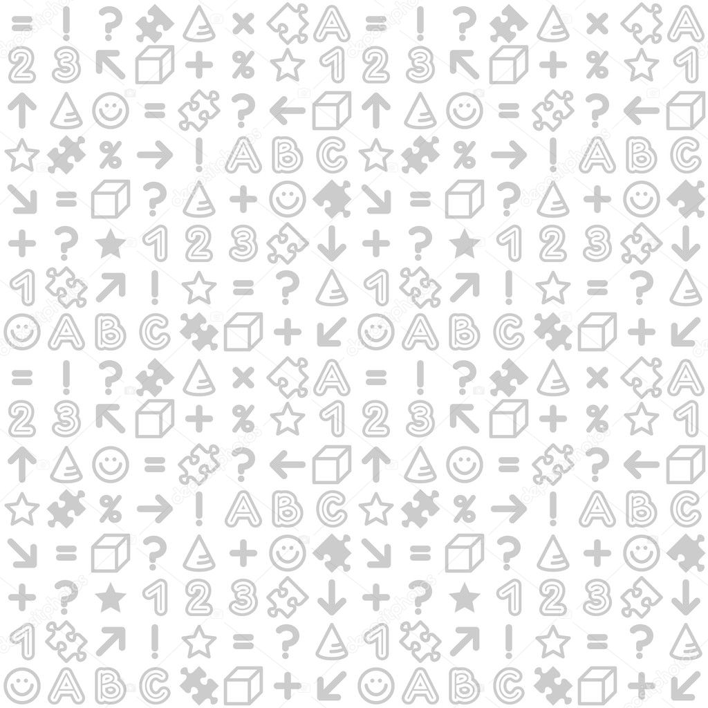 Seamless Educational Back To School Pattern Or Background