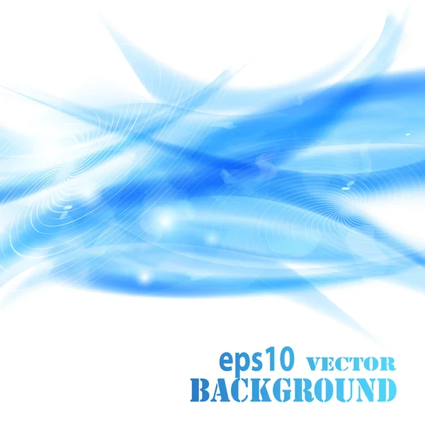 Abstrakt blå vågor bakgrund — Stock vektor
