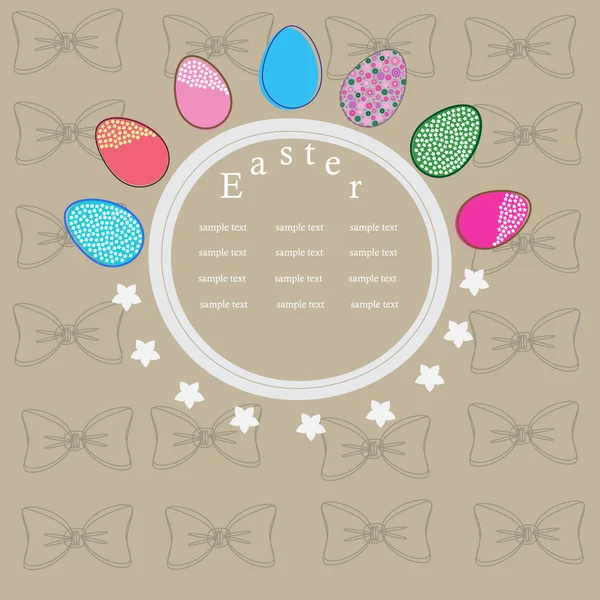 Abstract Easter postcard — Stock Vector