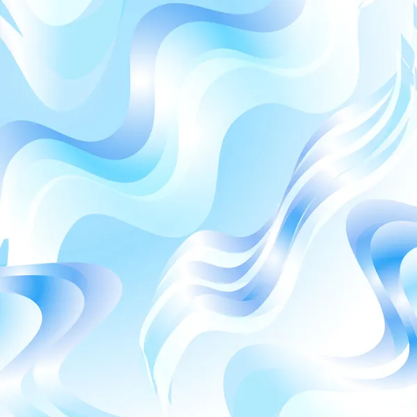 Abstracto azul ondas fondo — Vector de stock
