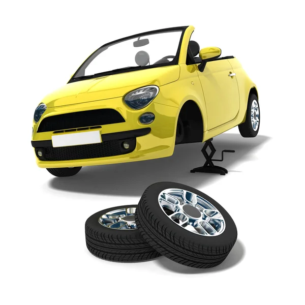 Cambio de neumáticos — Foto de Stock