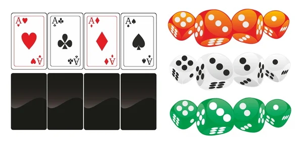 Casino-Glücksspiel — Stockvektor