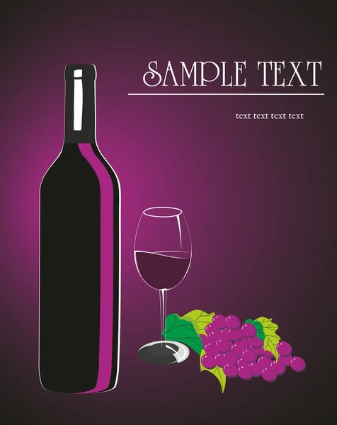 Vigne et vin . — Image vectorielle
