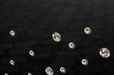 Diamond with sparkles clipart
