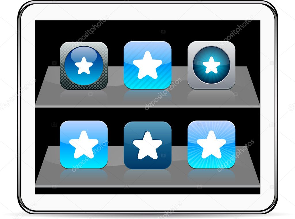 Star blue app icons.