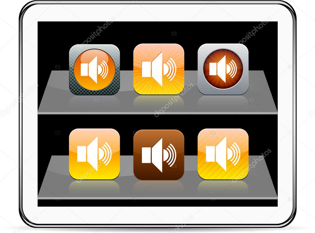 Sound orange app icons.