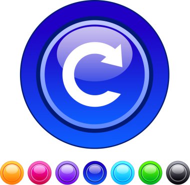 Reload circle button. clipart