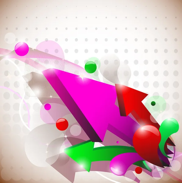 Élégant fond de flèches colorées — Image vectorielle