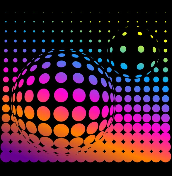 Veelkleurige abstracte achtergrond. illusie 3d — Stockvector