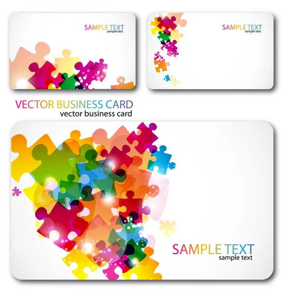 Conjunto de tarjetas de visita modernas — Vector de stock