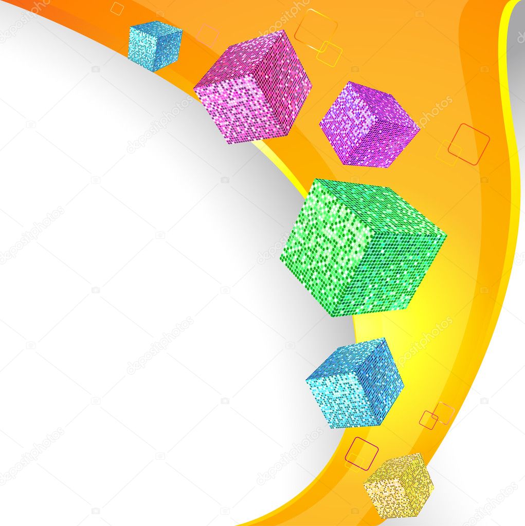 Colorful Cubes Background Stock Vector Image By ©boroboro 6127623