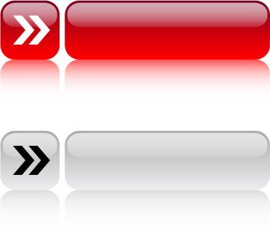 Forward arrow square button. clipart