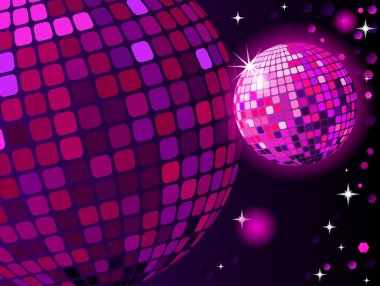 Celebratory disco ball clipart