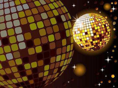 Celebratory disco ball clipart