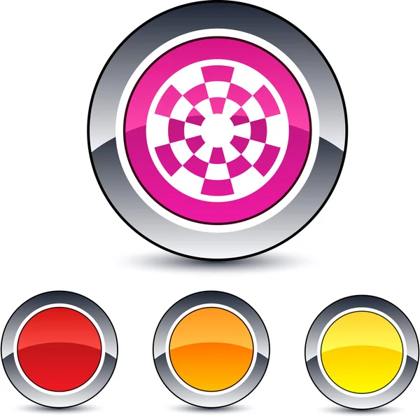 Target round button. — Stock Vector