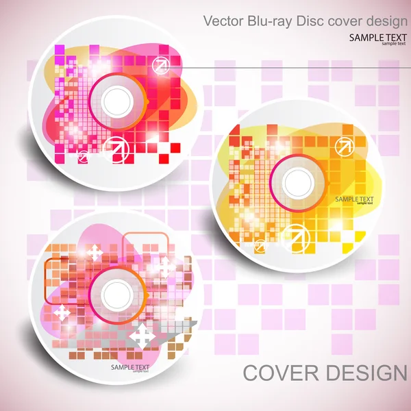 Vector CD cover design. Editable templates. — Stock Vector