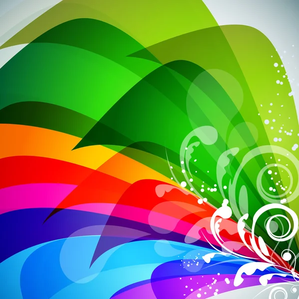 Bellissimo sfondo multicolore con elementi decorativi — Vettoriale Stock
