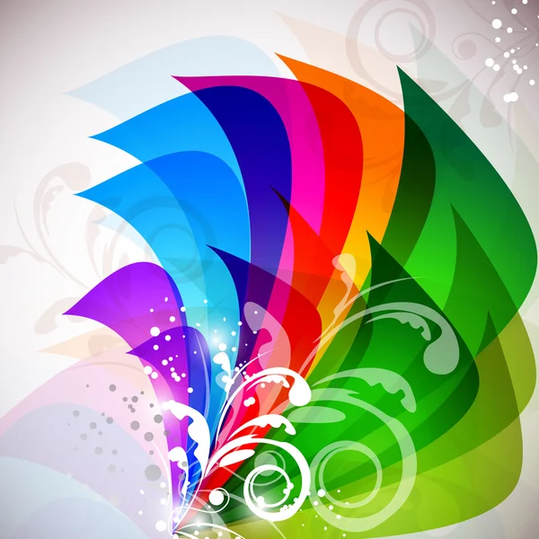 Bellissimo sfondo multicolore con elementi decorativi — Vettoriale Stock