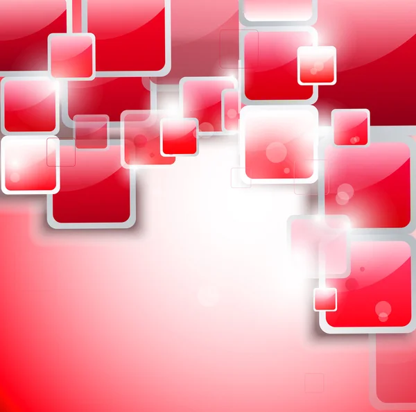 Fundo abstrato de quadrados vermelhos. Vetor Eps10 — Vetor de Stock