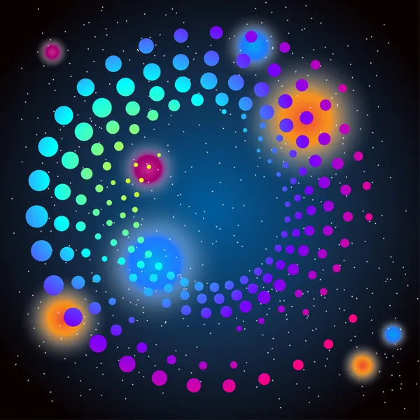 Vektor spiral rainbow bakgrund — Stock vektor