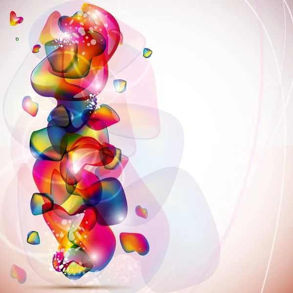Абстрактный фон с разноцветными пузырями — стоковый вектор
